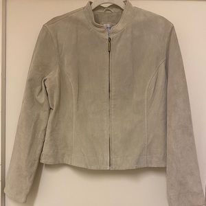 Chico’s Lightweight 100% Suede, lined jacket.